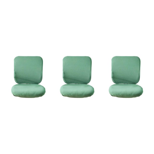 Baohd Computer Chair Cover Swivel Chair Cover Rotating for Chair Light Green Backrest + Cushion Cover 3Set