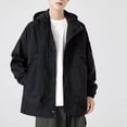 thumbnail image 3 of NJDVHB Trench Coats for Men Outdoor Mountaineering And Riding Windproof Work Coat,Black,M, 3 of 4