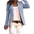 thumbnail image 1 of Pompotops Women Casual Fashion Solid Color Long Sleeve Slim Jacket Suit Clearance, 1 of 4