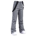 thumbnail image 3 of XZNGL Womens Insulated Bib Overalls Solid Color One-Piece Suspenders Trousers, 3 of 9