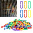 thumbnail image 4 of Educational Chain Toy, Chain Links Bird Toy Bird Biting Toy Plastic No  Edges 100 Pieces  For  Bird Toy For Cage, 4 of 8