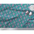 thumbnail image 2 of Soimoi Poly Georgette Fabric Dot & Floral Artistic Print Fabric by Yard 52 Inch Wide, 2 of 5