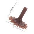 thumbnail image 3 of SHISUYAN 50Pcs Miniature Model Trees Base Diorama Train Scenery Mini Tree Feet Stand For Diy Railway Landscape Sand Table Decor Brown, 3 of 8