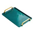 thumbnail image 1 of veasfak Serving Tray with Handle Storage Organizer Coffee Table Tea Tray Vanity Tray green medium, 1 of 9