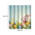 thumbnail image 3 of Easter Decorations Savings Pisexur Rustic Easter Shower Curtain Watercolor Rabbit Bunny Floral Bathroom Curtains Spring Holiday Bathroom Decor Washable Durable Fabric On Clearance, 3 of 7