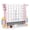 Pink+White, variant on Costway Giant 4-in-a-Row Game Set with Ring-toss, Basketball Hoop, Golf Club & Cup Holders Light Green + Orange