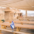 thumbnail image 4 of JJKBVCLO Mât de Drapeau Patriotique Petite Décoration Support Drapeau Drapeau de Bureau Israël Maison, 4 of 8