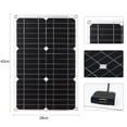 thumbnail image 2 of Riwcyla 18W Solar Panel Kit Off Grid Monocrystalline Module with Solar Controller SAE Connection Cable , perfect for daily use, outdoor activities, travel & casual occasions, 2 of 6