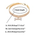thumbnail image 3 of 2025 Personalized Dog Three Rows Cat Call Bell Rhinestone Bone Necklace Pet Soft Dog Treats Small Dogs Necklace In Adjustable Sizes Small Medium And Large For Boy And Cat Tie Dogs, 3 of 6