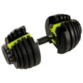 thumbnail image 4 of GoZone 10lb-52.5lb Single Adjustable Dumbbell – Black/Green, 4 of 7