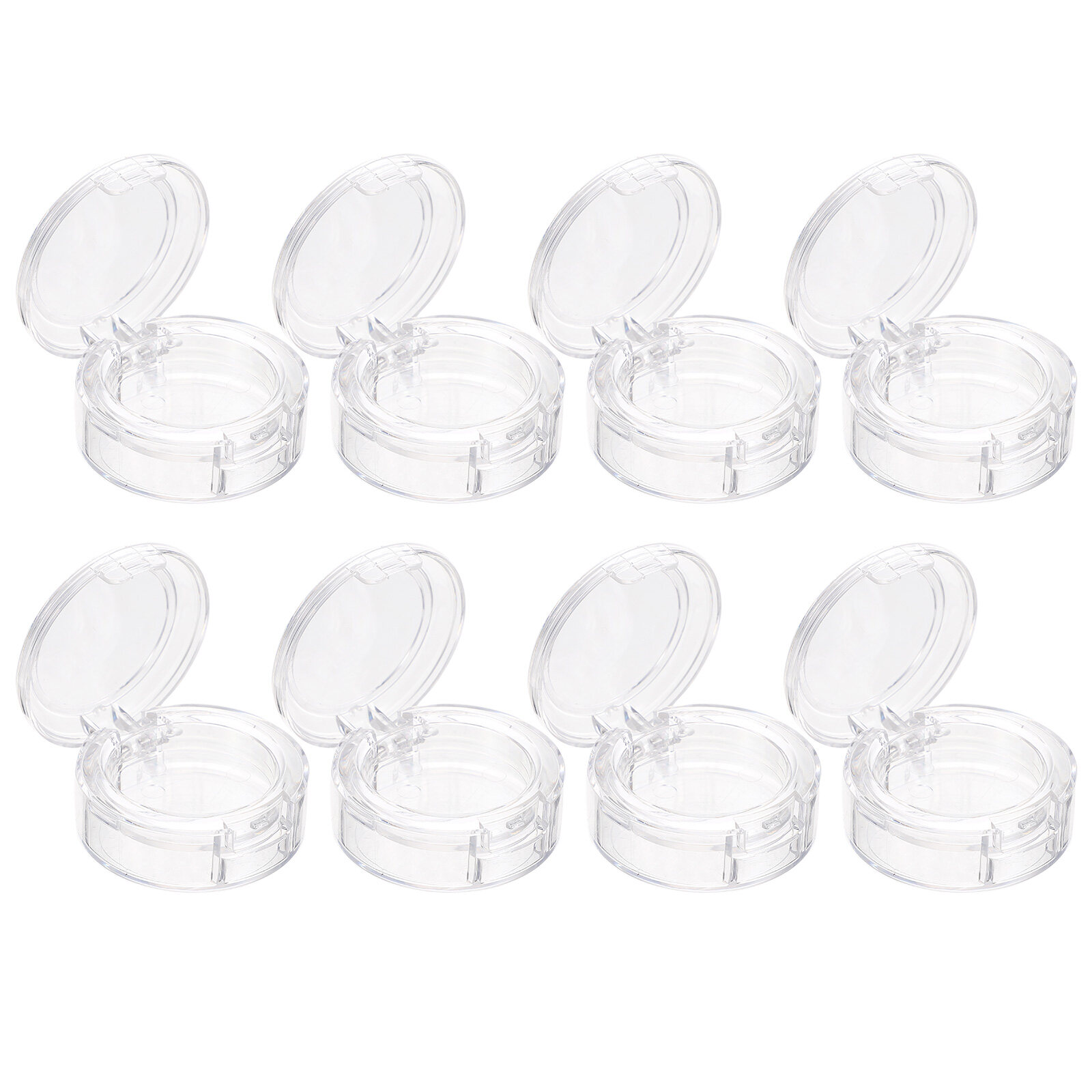 Weiweiguan 8pcs Eyeshadow Storage Box Cosmetic Makeup Organizer Holder for Home (White)