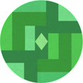 thumbnail image 1 of Ahgly Company Machine Washable Indoor Round Transitional Neon Green Area Rugs, 3' Round, 1 of 7