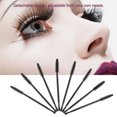 thumbnail image 2 of Eyelash Comb  Silicone Eyelash Brush  Disposable Eyelash Brush 50pcs Silicone  Eyelash Brush Disposable Eyelashes Comb Mascara Applicator Black Tower Type, 2 of 8