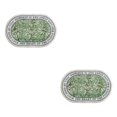 thumbnail image 4 of Youkk Bathroom Rugs Water Absorbent Floor Bath Mat Carpet Chrysanthemum Oval 40x60cm 2Set, 4 of 6