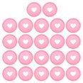 thumbnail image 1 of Unique Bargains Plastic Book Binding Discs Heart Binder Rings, Pink, 22 Pack, 1 of 6