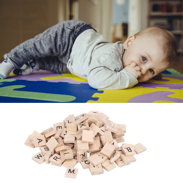 Tiles de lettre de puzzle en bois, numéros de lettres noires carreaux d'orthographe, pour l Tiles de lettre de puzzle en bois, numéros de lettres noires carreaux d'orthographe, pour l