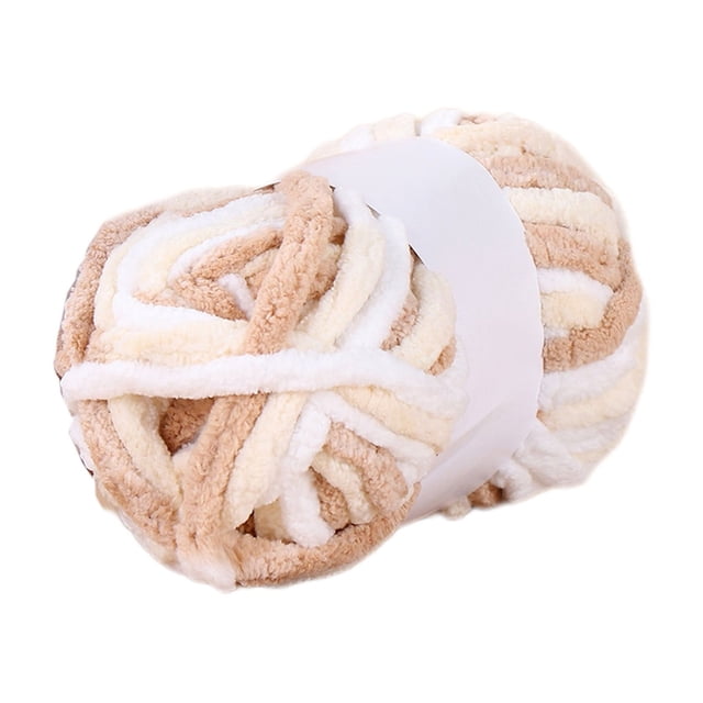 Chunky SinglePly TieDye Wool Yarn Thick Crochet Knitting Thread for Slippers Scarves Craft Projects 72FT
