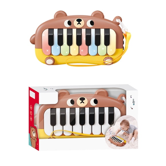 Jouets pour Bébés Garçons Filles Âges 1-3 4-6 7-12 Ans, Piano de Poche Multifonctionnel Instrument de Musique Électronique pour Enfants Jouet Casse-Tête Éveil