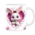 thumbnail image 1 of 350ml Easter Ceramic Coffee Mug and Tea Cup, Valentines Day Drinkware, 1 of 1
