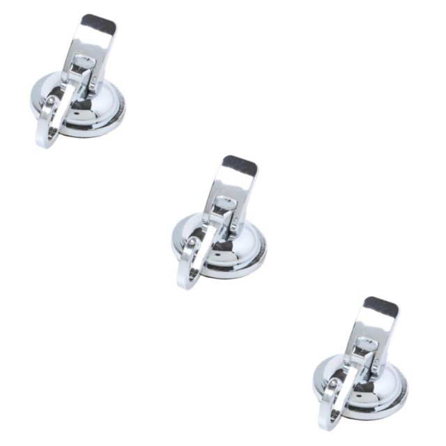 relayinert Door Hanging Hook Hanger Suction Cup Key Bathrobe Storage Rack Heavy Duty Coat Umbrella Accessory for Kitchen Bedroom Silver 3Set