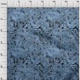 thumbnail image 3 of oneOone Silk Tabby Blue Fabric Moire Sewing Craft Projects Fabric Prints By Yard 42 Inch Wide, 3 of 4