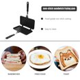 thumbnail image 3 of Miangastore Double Sided Non Stick Sandwich Pan Gas Stove Breakfast Maker 2pcs, 3 of 8