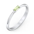 thumbnail image 3 of East-West Stackable Baguette Ring in 10K White Gold, 3 of 3
