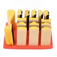 thumbnail image 4 of 16PCS Hand Grinding Blocks Self Adhesive Groove Curved Surface Polishing Block for Woodworking, 4 of 14