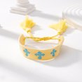 thumbnail image 1 of SNNROO 1 Pc Boho Embroidered Cross Design Tassel Friendship Bracelet For Women, 1 of 6