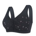 thumbnail image 2 of Timegard Plus Size Bras for Women Front Closure Button Wirefree Full Coverage Comfort Everyday Bras, 2 of 6