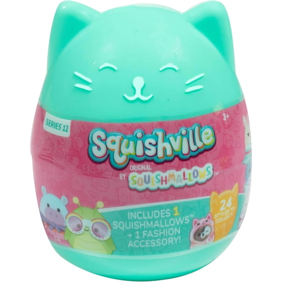 s Squishville, Series 12 - Assorted Single - Official Kellytoy - Collectible Mini Stuffed Animal Toy Plush & Accessories, Styles May Vary - Add to Your Squad - Gift for Kids, Girls & Boys