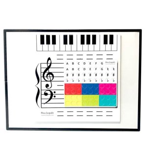Magnetic Dry Erase Board [跃星辉]已处理知产  1pcs音乐课教室笔记阅读老师教学磁性干擦板Grand Staff