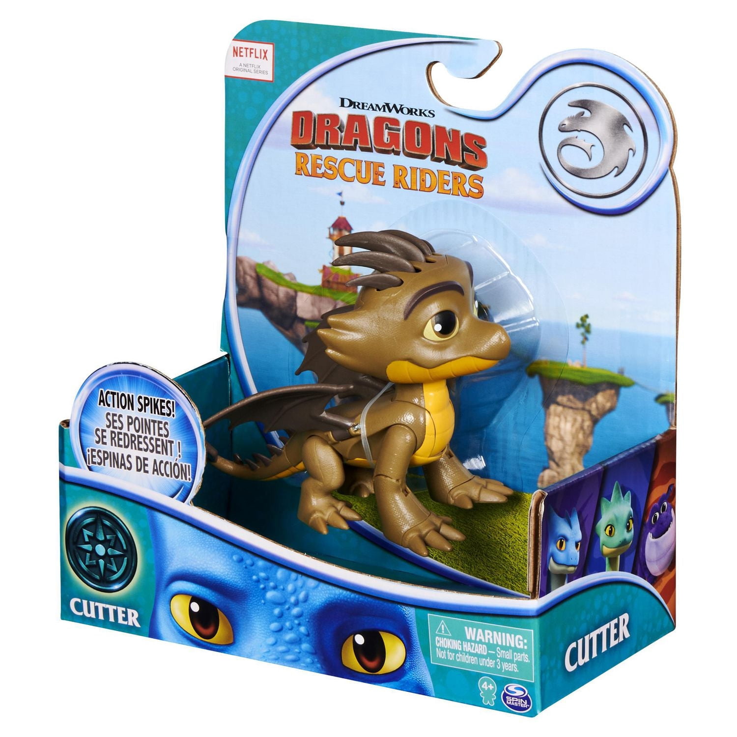 DreamWorks Dragons Rescue Riders, Cutter Dragon Action Figure with
