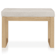 thumbnail image 3 of Bouclair Banc en Tissu Avoine et Bois Naturel, 3 of 4