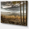 thumbnail image 3 of Designart Pier in Brown Lake Canvas Wall Art, 3 of 4