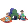 thumbnail image 1 of Qaba 7-piece Soft Play Stairs and Ramp, Foam Play Set Educational Software, 1 of 10