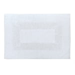 Mainstays Racetrack 100% Cotton White Bath Rug, 17" x 24"