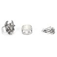 thumbnail image 4 of Bagues Punk, 3pcs à la Mode Vintage Punk Vintage Bagues Bijoux Bagues Réglables Efficacité Optimale, 4 of 8
