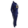 thumbnail image 3 of Innerwin Jogger Set Draped Neck Ladies Two Piece Outfit Sports Long Sleeve Loose Fit Sweatsuits Colorful Blue XL, 3 of 9