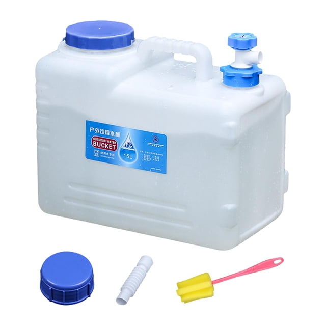 jinwen Contenant d'Eau de Camping avec Robinet Réservoir de Stockage d'Eau d'Urgence pour l'Extérieur 15 L