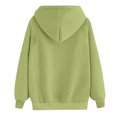 thumbnail image 3 of Pompotops Femmes Lâches Sweat-Shirt à Manches Longues Chemisier à Capuche à Capuche Citrouille, 3 of 5