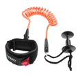 thumbnail image 1 of pitrice 5ft Bodyboard Surfboard SUP Wrist Leash Leg Rope Coiled Cord Pad Cuff Orange, 1 of 9