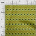 thumbnail image 2 of oneOone Viscose Chiffon Olive Green Fabric Ikat Craft Projects Decor Fabric Printed By The Yard 42 Inch Wide, 2 of 4