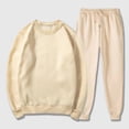thumbnail image 4 of 2 Piece Tracksuit Mens Matching Crewneck Pullover and Drawstring Jogging Set Long Sleeve Athletic Sportswear Tracksuits, 4 of 7