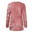 thumbnail image 5 of Chandails à Capuchon Mode pour Femmes 2023 Hauts Automne Manches Longues Ample Chandail à Enfiler Chemise Chic Décontracté Dames Rayé Col Rond Chandails 50 % de Rabais Liquidation Costumes d'Halloween/Noël, 5 of 5