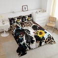 thumbnail image 3 of Erosebridal Highland Cattle Bedding Full Comforter Set, Rustic Sunflower Down Comforter, Leopard Cheetah Print Decor, Lightweight, 3 of 8