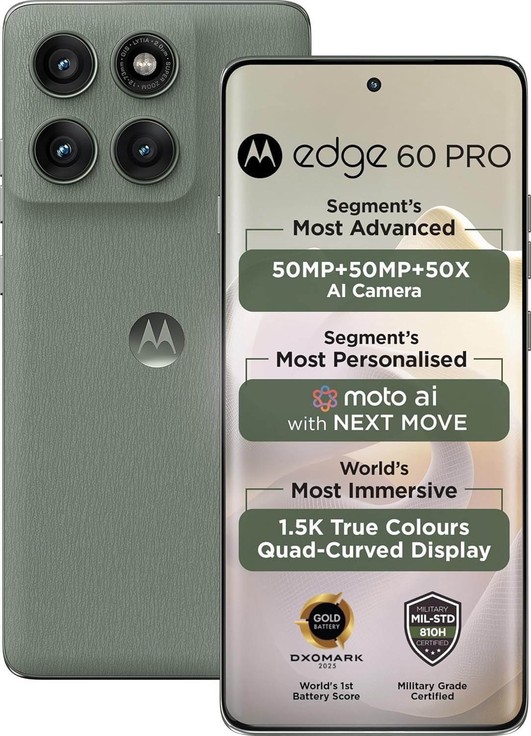 Motorola Moto Edge 60 Pro (512GB,12GB RAM) - Open Box | 6.7” pOLED