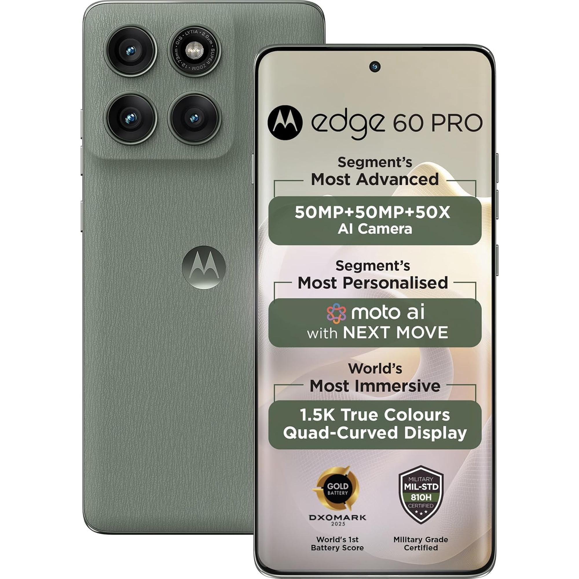 Motorola Moto Edge 60 Pro (512GB,12GB RAM) - Open Box | 6.7” pOLED
