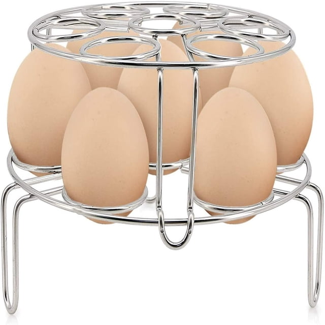 HAOAN Egg Steamer Rack Trivet for Instant Pot Accessories 5 Qt 6 Qt 8 Qt Pressure Cooker 2 Pack Stackable 304 Stainless Steel Multipurpose Cooling Rack Cooking