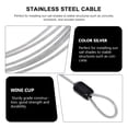 thumbnail image 3 of 3Pcs 2M Durable Steel Long Roll of 50 Meters Hard Sturdy Steel Wire Rope, 3 of 9